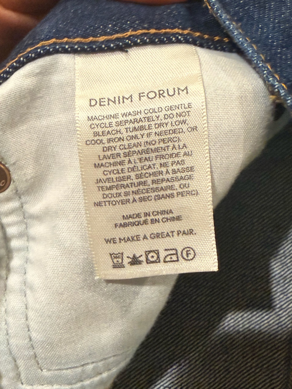 EUC size 27 Joni High-Rise Loose Denim Forum Jeans in Dark Blue - Picture 12 of 13